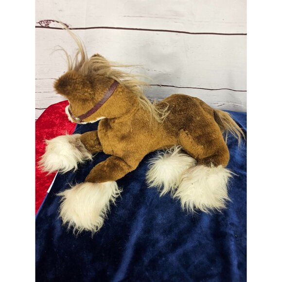 Budweiser Plush CLYDESDALE Horse With Bridle 12" Vintage - Picture 10 of 10